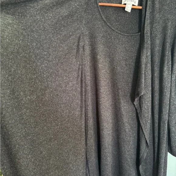 Joseph Ribkoff Charcoal Draped Dress - Picture 8 of 11